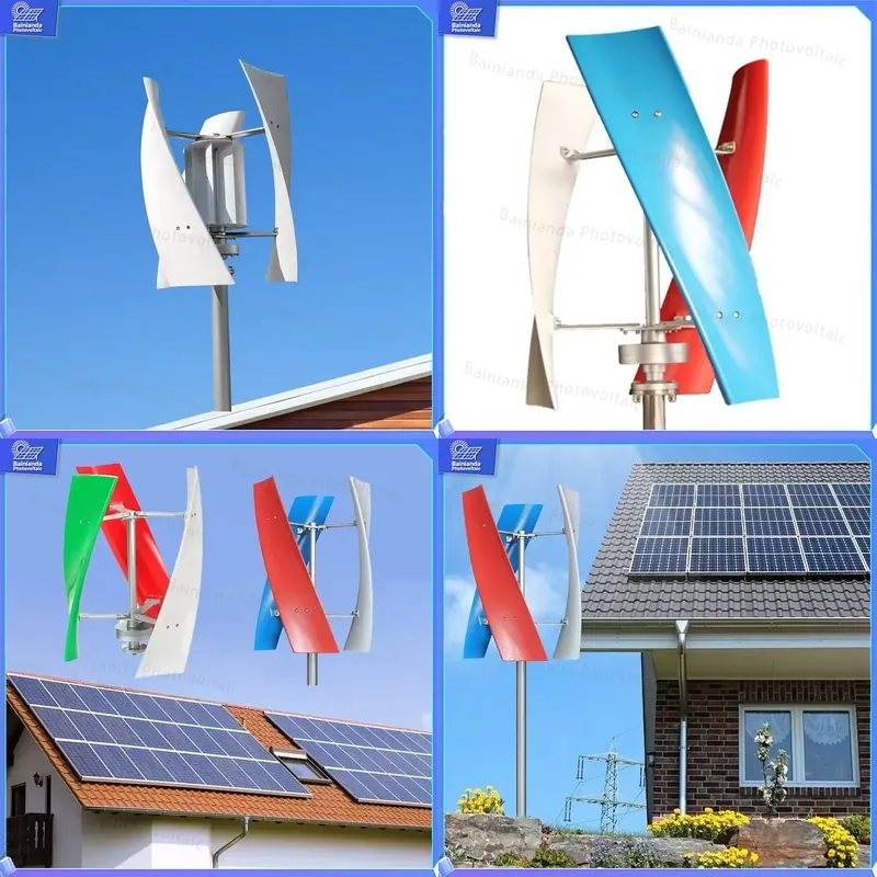 Renewable Energy Solutions - 5KW 하이브리드 태양광 풍력 터빈 발전기