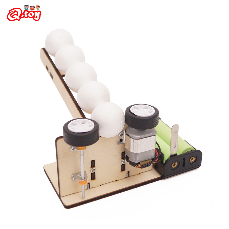 Renewable Energy Model - DIY 나무 퍼즐 피칭 기계 줄기