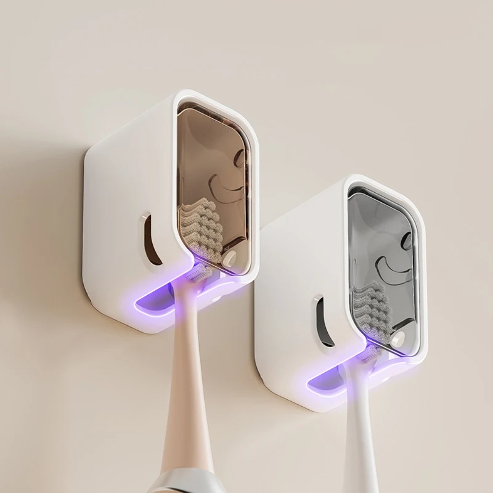 2PCS 칫솔 홀더 플립 탑 벽 마운트 칫솔 랙 방진  - Energy Storage Rack 리뷰 및 가격