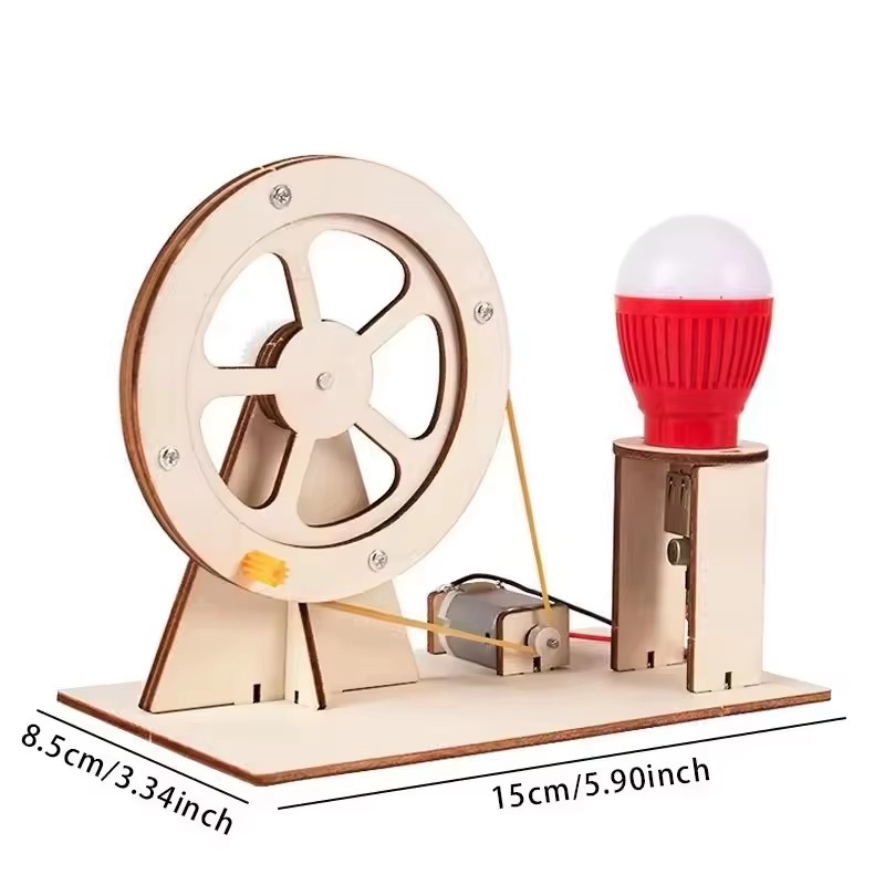 DIY 수동 발전기 과학 키트 STEAM 나무 재질 물 - Renewable Energy Model 리뷰 및 가격